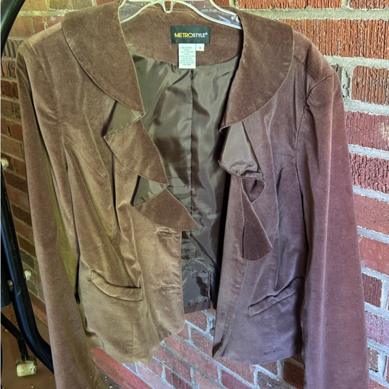 Metrostyle Chocolate Brown Blazer